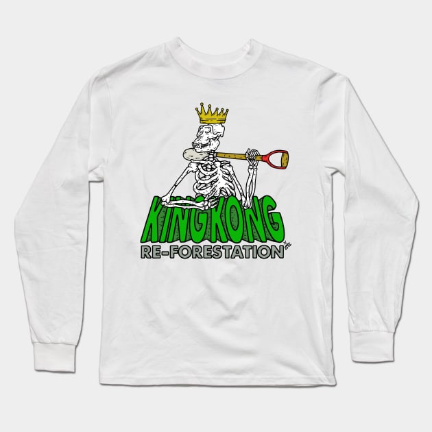 King Kong Reforestation Long Sleeve T-Shirt by CharlieWizzard